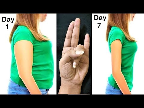 hold your hand like this lose belly fat overnight no diet no lose weight overnight