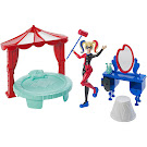 DC Super Hero Girls Harley Quinn Action Figures Playsets Bedroom Set Doll