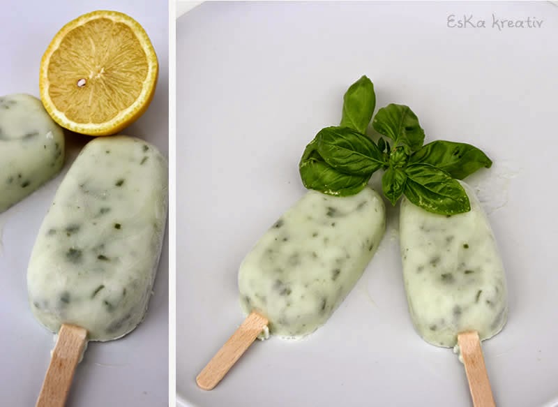 [Sommer Süß] – Basilikum-Minze-Jogurt-Eis – EsKa kreativ