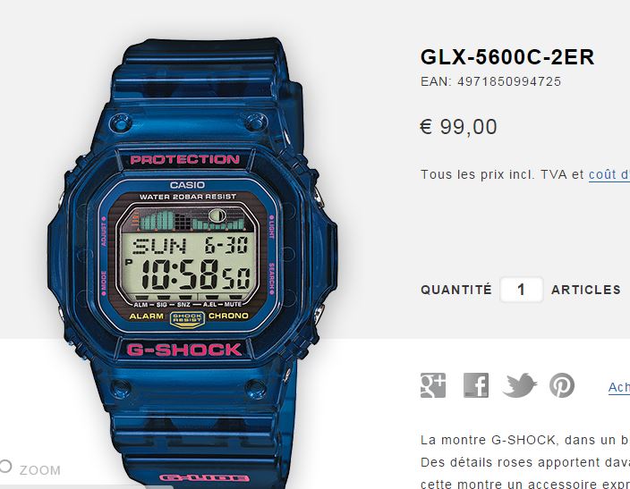 g shock maree