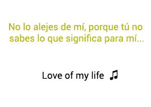 Queen Love Of My Life significado de la canción.