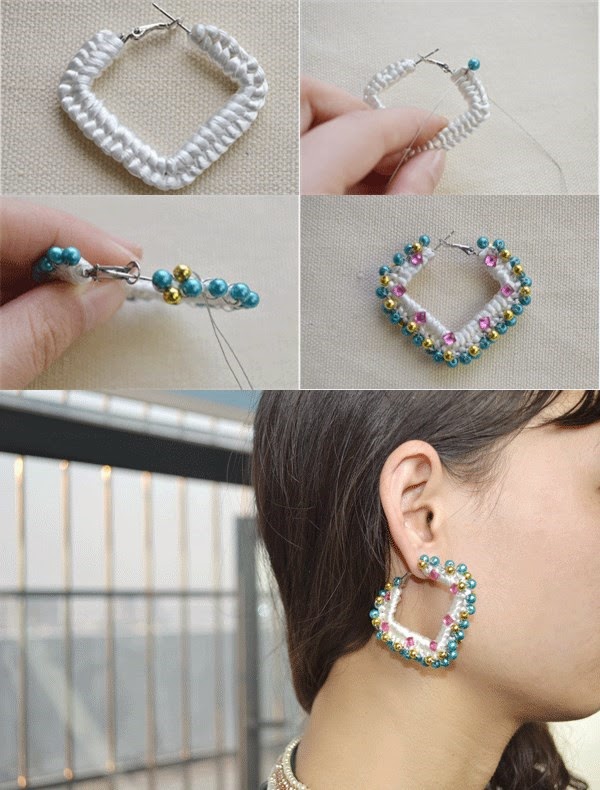Crafting Wire DIY Needle Tatting Earrings