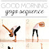 Yoga routine in the morning