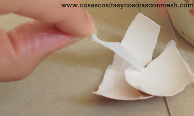 Decoración con cascaras de huevo ~ cositasconmesh