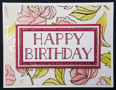 Heart's Delight Cards, Big on Birthdays, Springtime Foils, Birthday Card, Stampin' Up!
