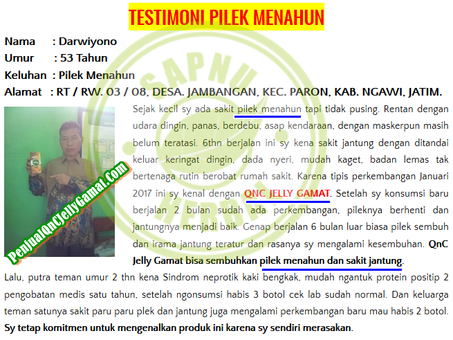Cara Mengobati Hidung Tersumbat dan Bersin Bersin Yang Tidak Kunjung Sembuh ~ TESTIMONI QNC JELLY GAMAT
