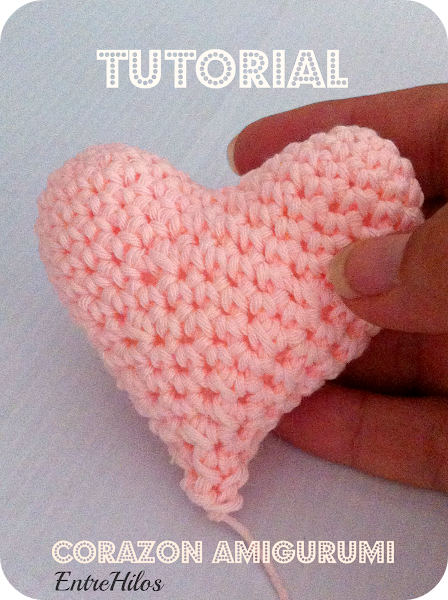 Tutorial: Cómo hacer corazones de amigurumi