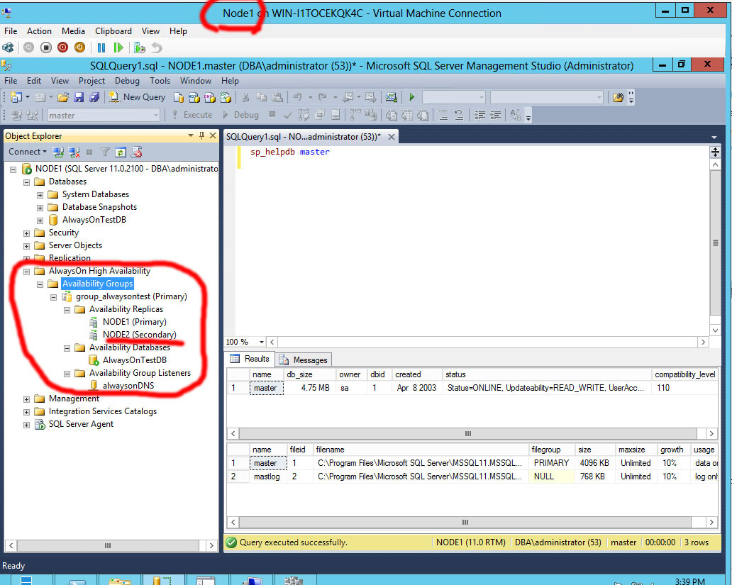 MySQL and SQL Server: SQL Server alwayson step by step