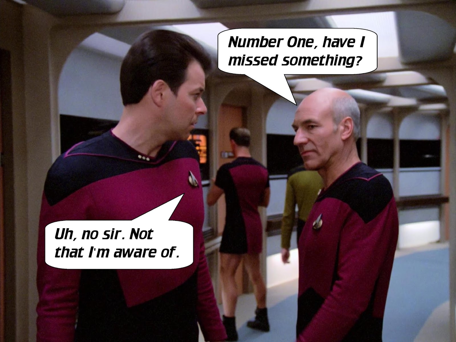 Star Trek Costume Guide Why did the TNG skants disappear? A theory