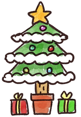 クリスマスツリーのイラスト