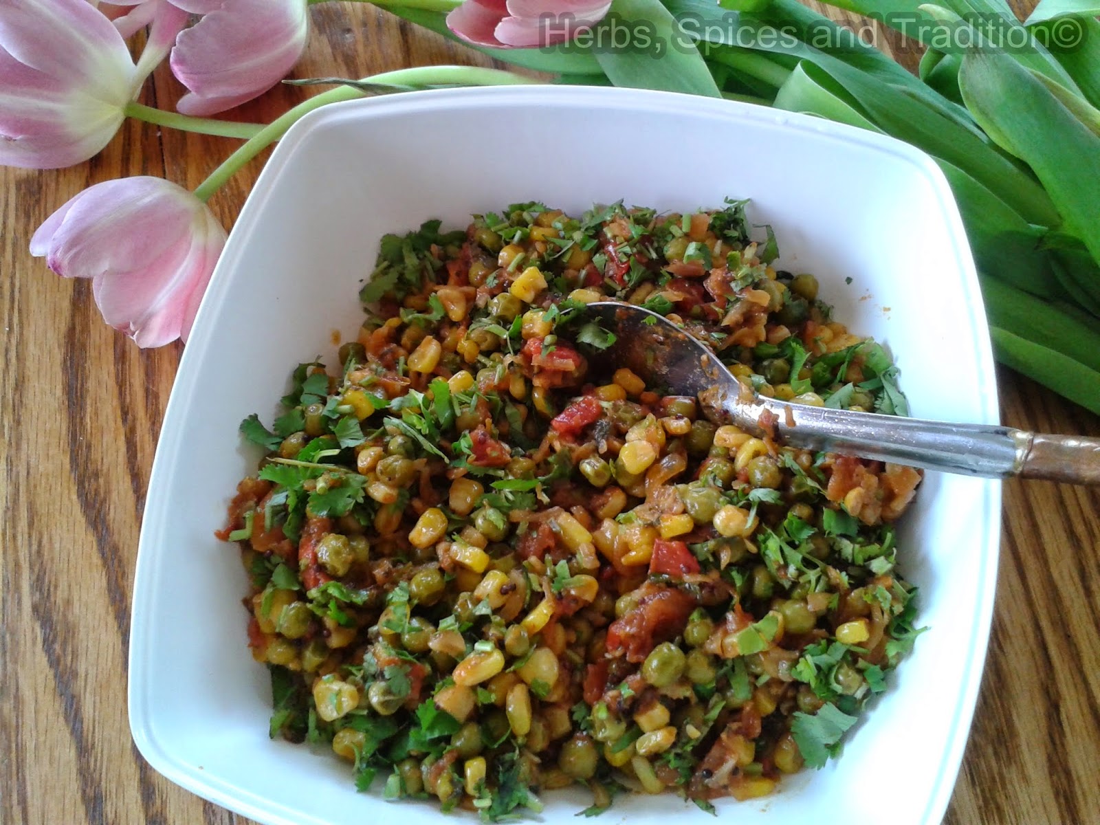 Herbs Spices and Tradition PEAS AND SWEET CORN SIDE DISH Suitable 