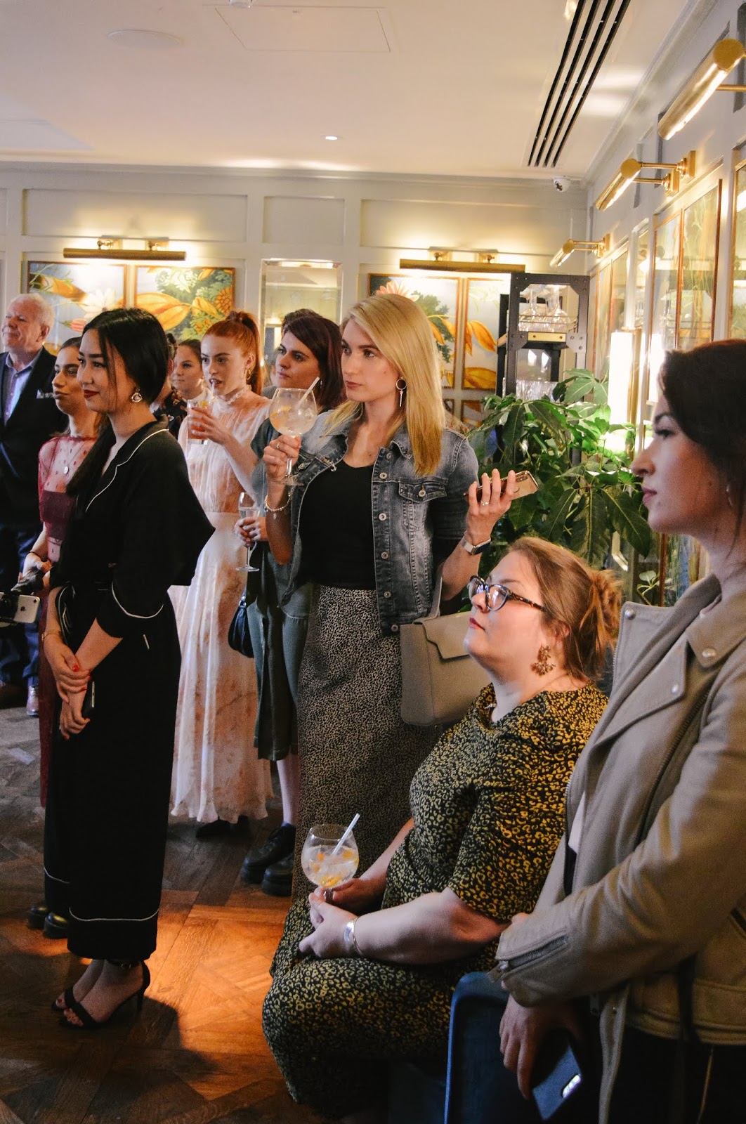 Fashion influencers listening to sustainability talk at Winchester Fashion Week
