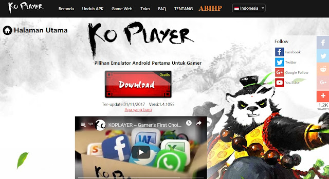 Koplayer - Menjalankan Aplikasi Android di PC 1 Android emulator yang ringan di windows 10.