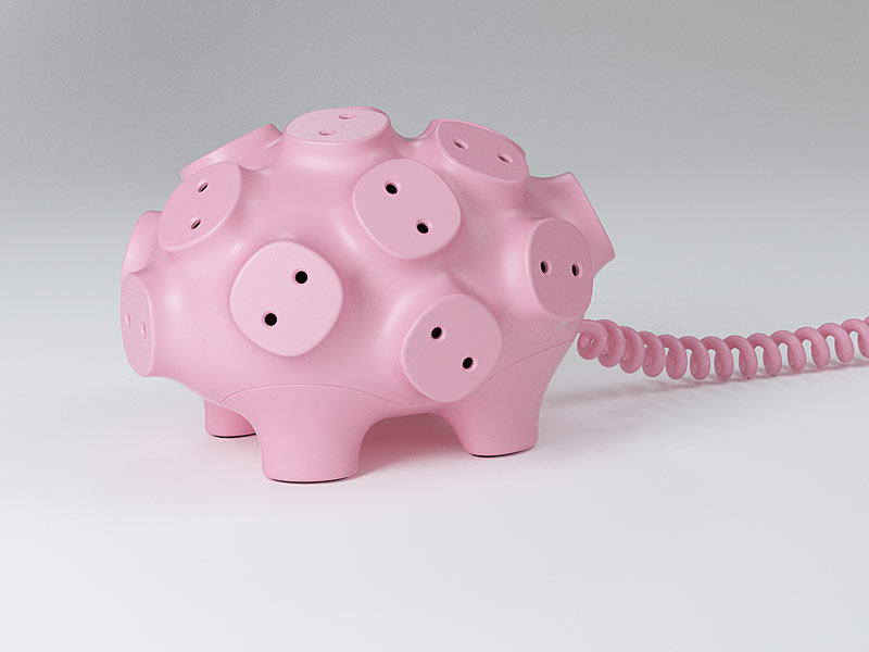 Art Lebedev Power Pig in pink
