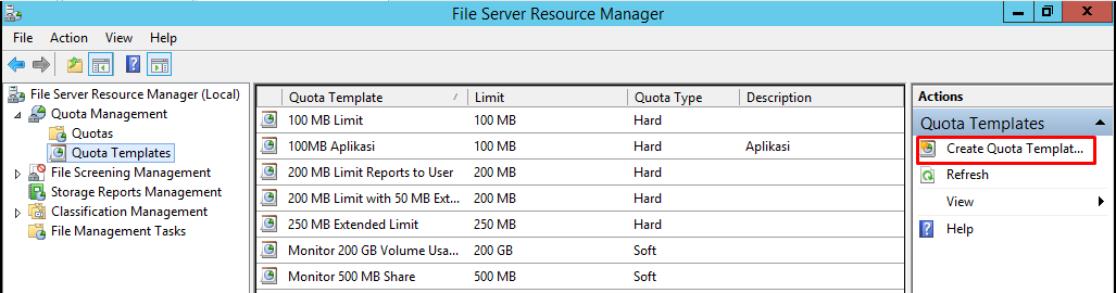 Квоты windows server