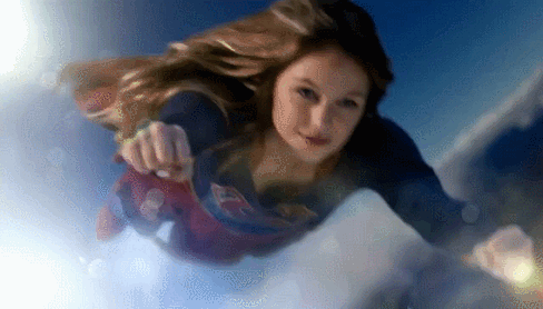 Supergirl flying gif