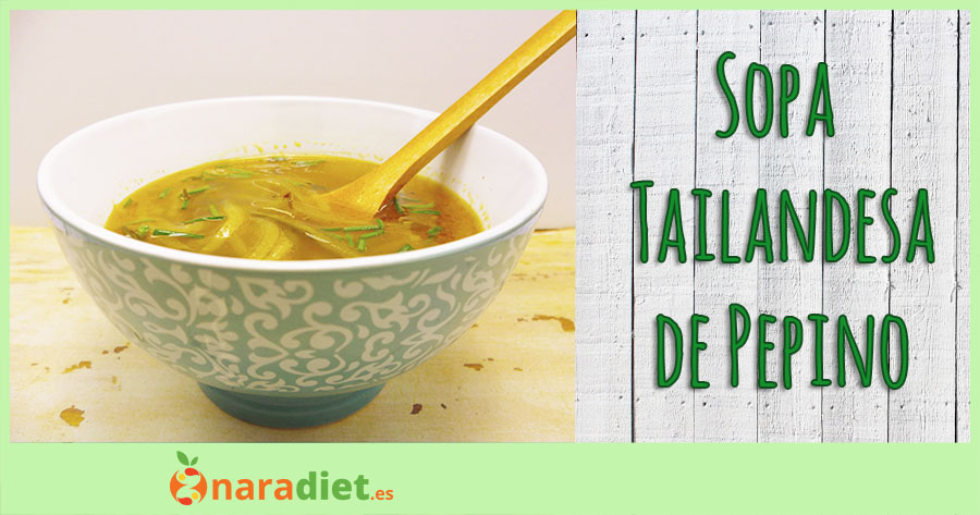 Sopa Tailandesa de Pepino