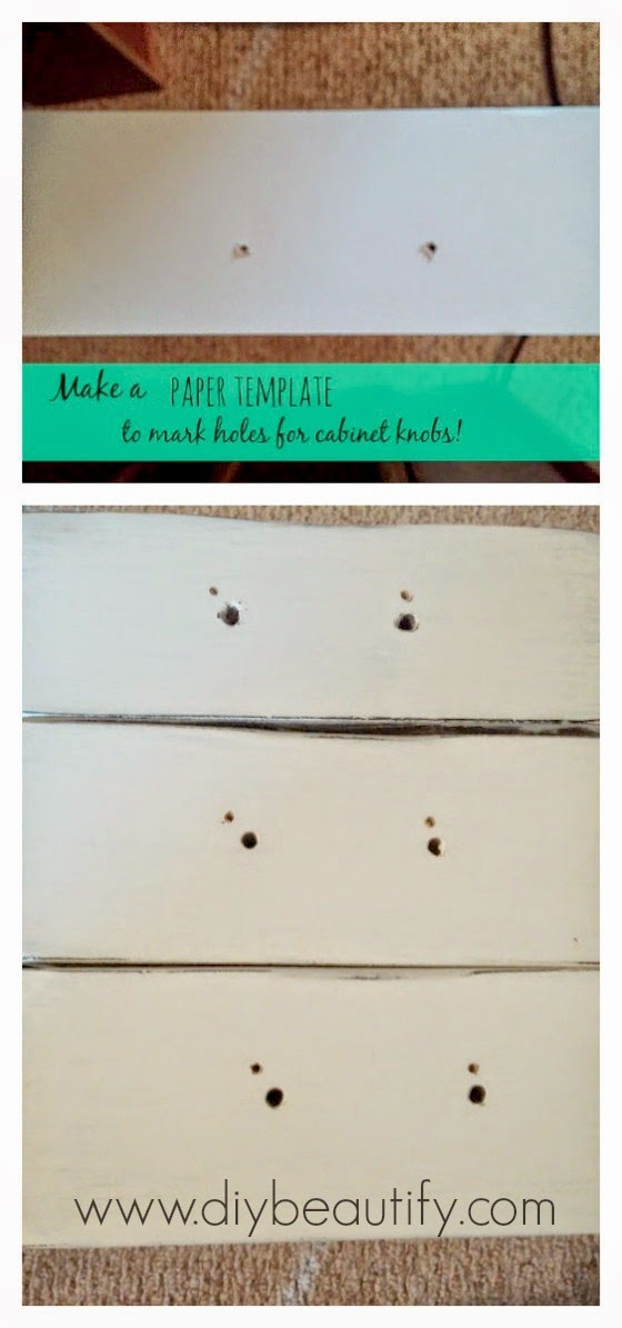 Turn an old dresser into a fabulous and chic farmhouse style console table following this tutorial at DIY beautify!