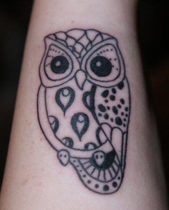 Tato Burung Hantu Terbaik Keren Bagian Lengan Gambar 13 Tatto