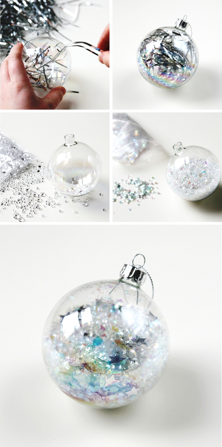 DIY SPARKLE FILLED CHRISTMAS BAUBLES. Gathering Beauty