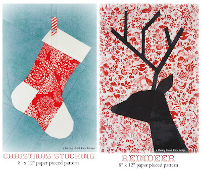 A Scrap of Time: Free Christmas Stocking Paper Piecing Pattern