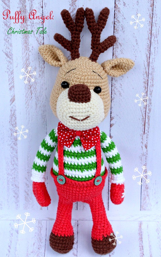 Christmas deer amigurumi