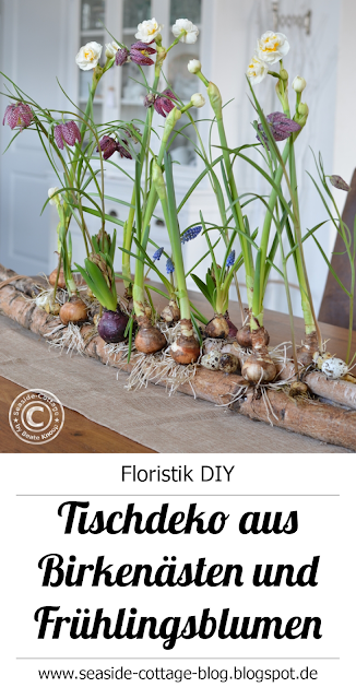 Pinterest Pin Naturdeko für Frühling und Ostern Seaside-Cottage-Blog