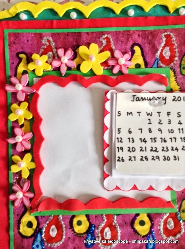 HANDMADE PHOTO FRAME / CALENDAR KRIYATIVE KALEIDOSCOPE