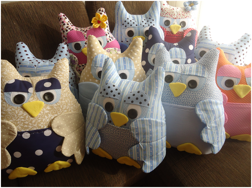 Совы: Сумки, подушки, игрушки. Owls: bags, pillows, toys, purses