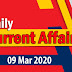 Kerala PSC Daily Malayalam Current Affairs 09 Mar 2020