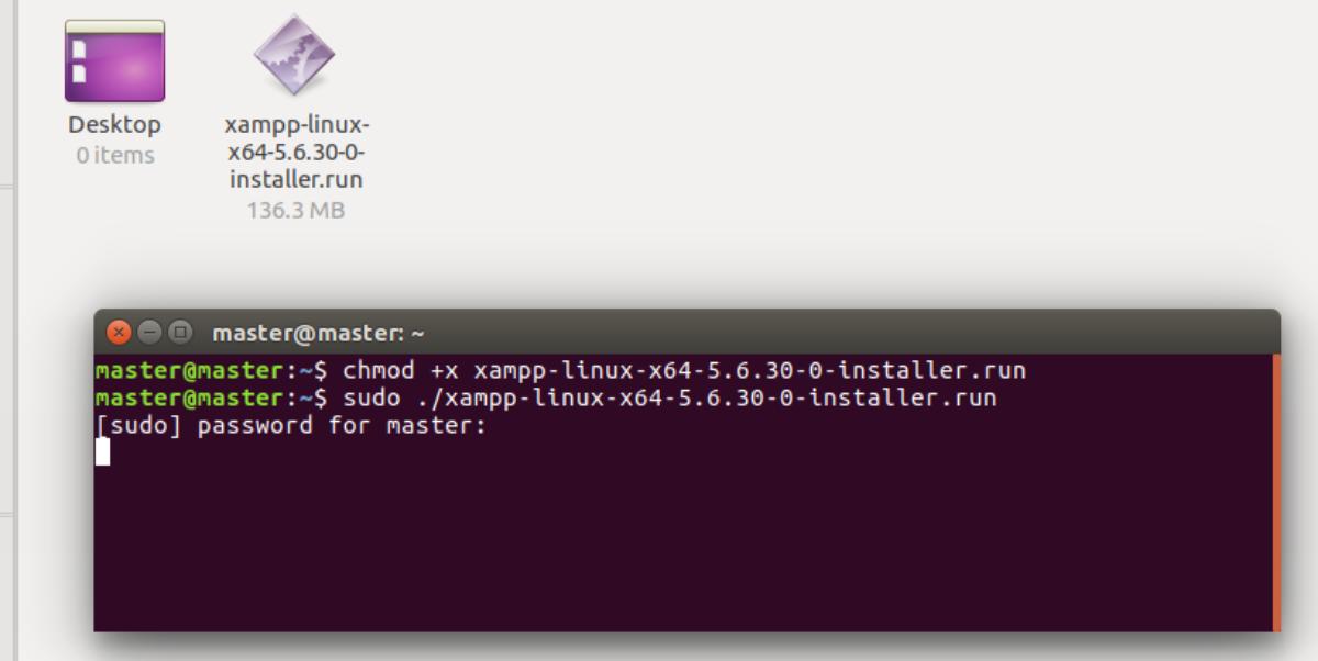 Ubuntu 64 bit. Invoking installer. Install and run this