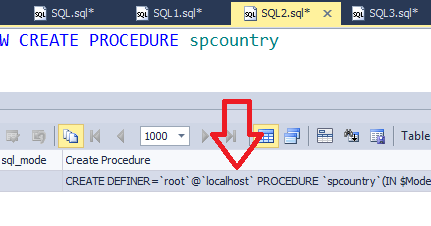 Sql server sp_helptext equivalent in Mysql| Mysql stored procedures export