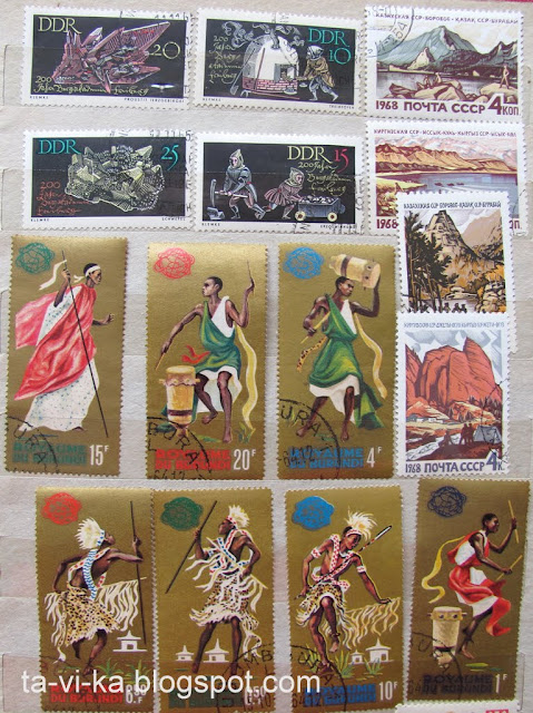 марки ГДР Бурунди