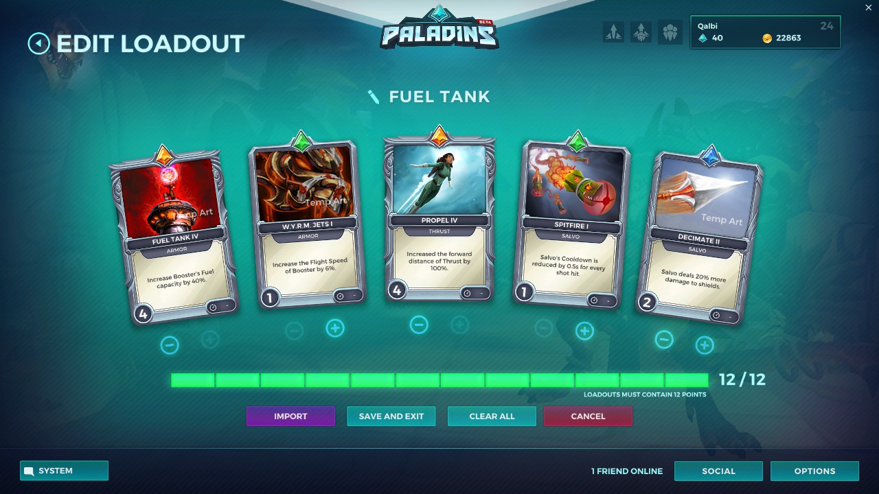 drogoz build paladins paladins loadout builds