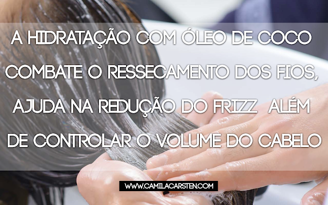Hidratação com óleo de coco Hidratação com óleo de coco