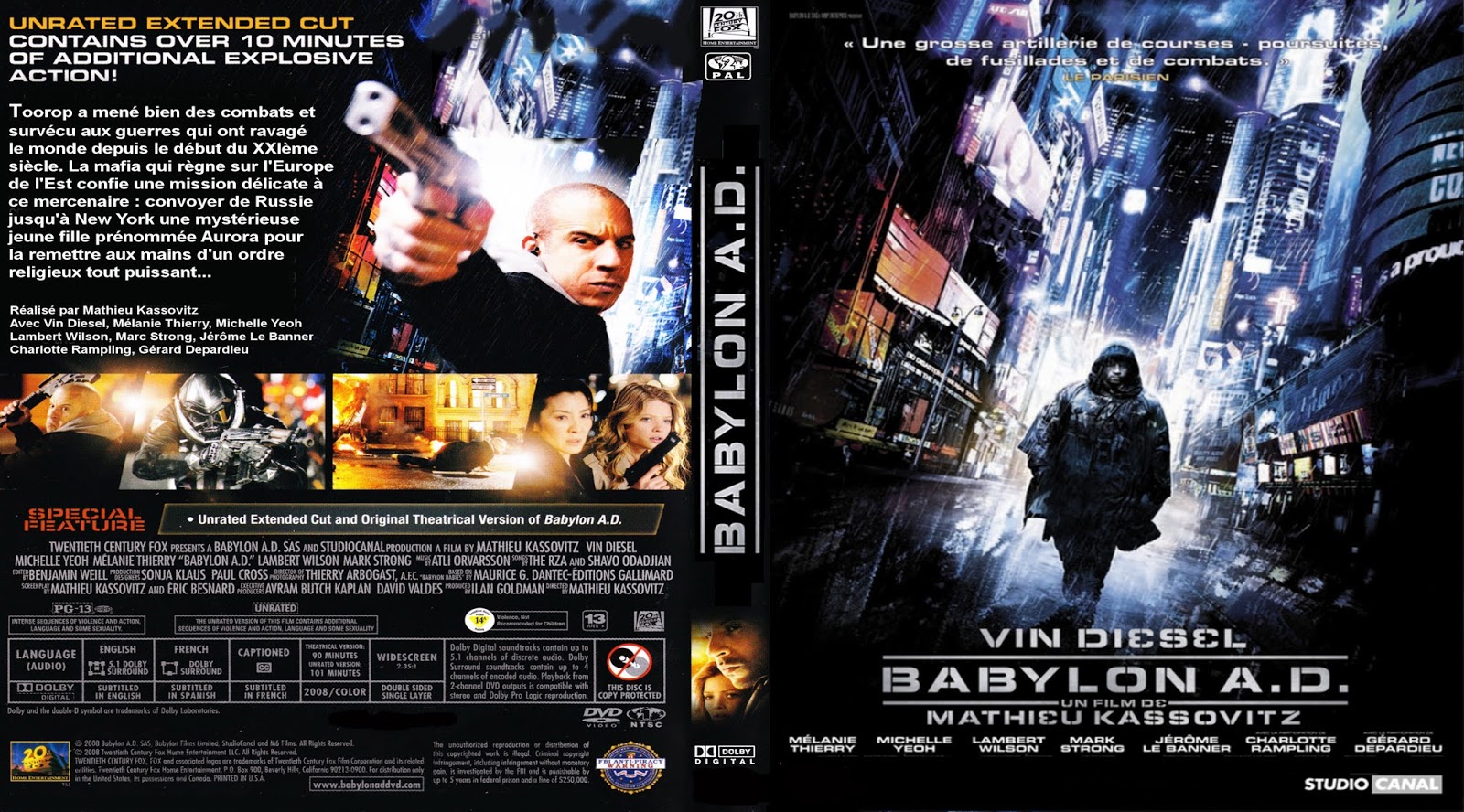 BLURAY JAQUETTES BLURAY Babylon A.D.