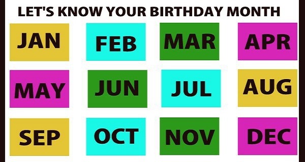 KNOW WHAT YOUR BIRTH MONTH SAYS ABOUT YOU