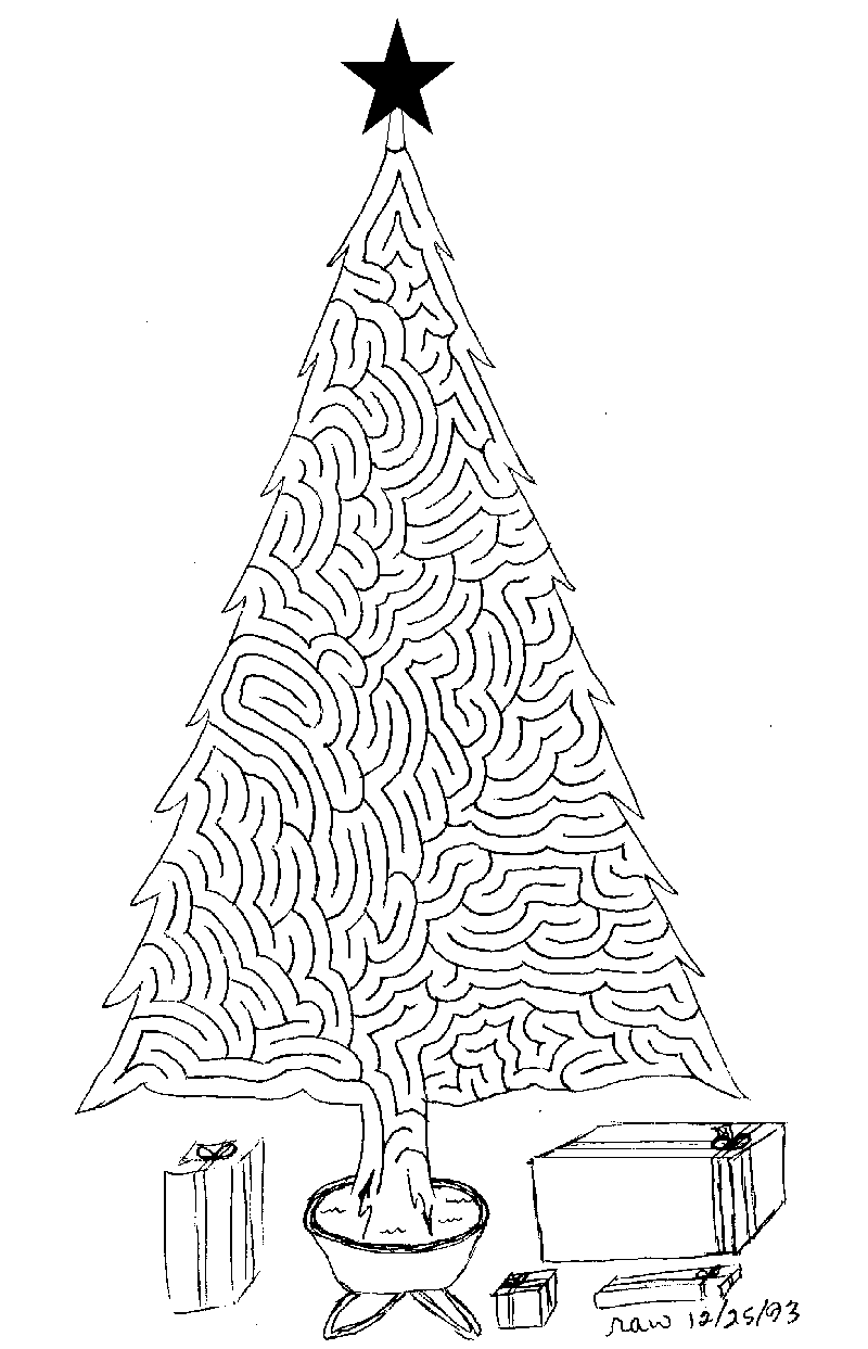 Free Printable Christmas Mazes Adults