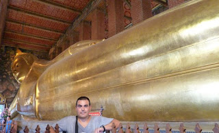 Bangkok, Templo de Wat Pho. Buda Reclinado. Bangkok, Templo de Wat Pho. Buda Reclinado.
