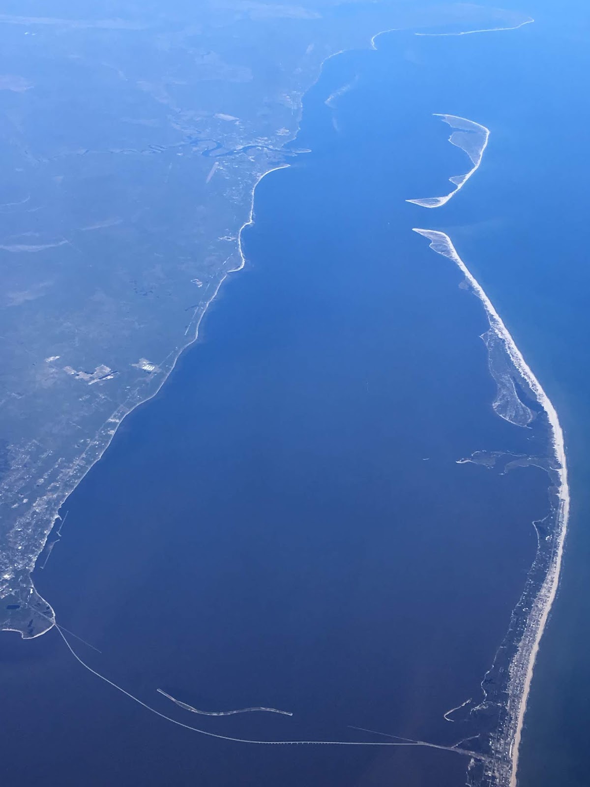 Florida State Road 300 and the St. Island Bridge from the air