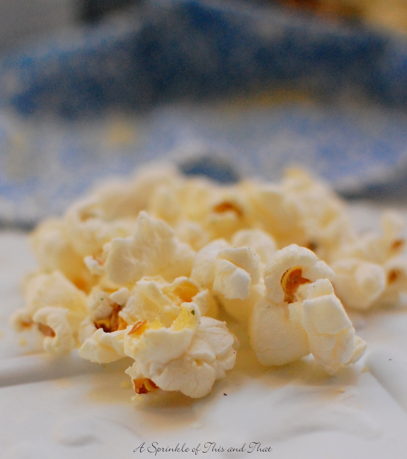 A Sprinkle of This and That Sour Cream and Onion Popcorn