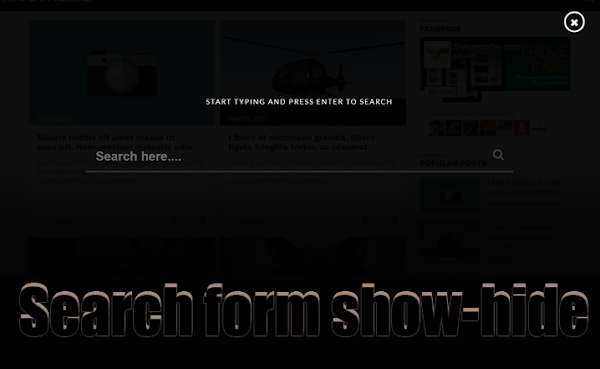 Cara Membuat Search Form Show-Hide Onclick Event Bersama Keyframes