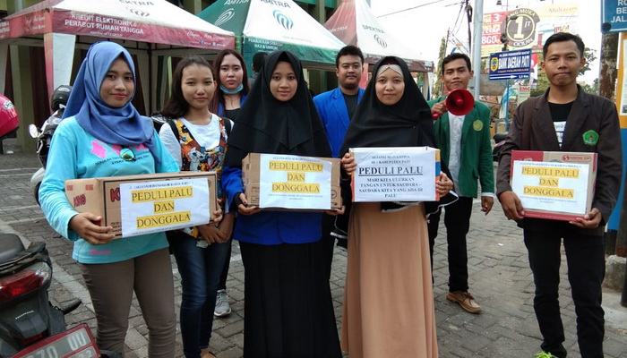 Galang Dana Korban Gempa Sulteng, BEM se-Pati Turun ke Jalan