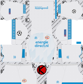PSV Eindhoven 2018/19 UCL Kit - Dream League Soccer Kits