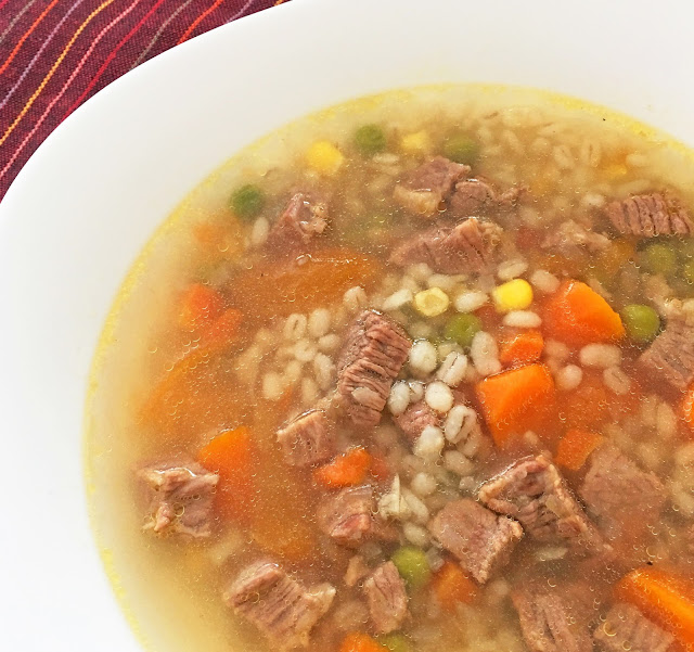 Chinese Beef and Barley Soup Thermal Cooker recipe