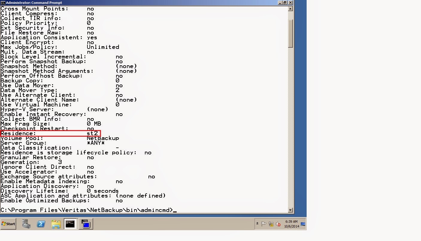 Remote Infrastructure Management Symantec Netbackup 7.6.0.1 Command