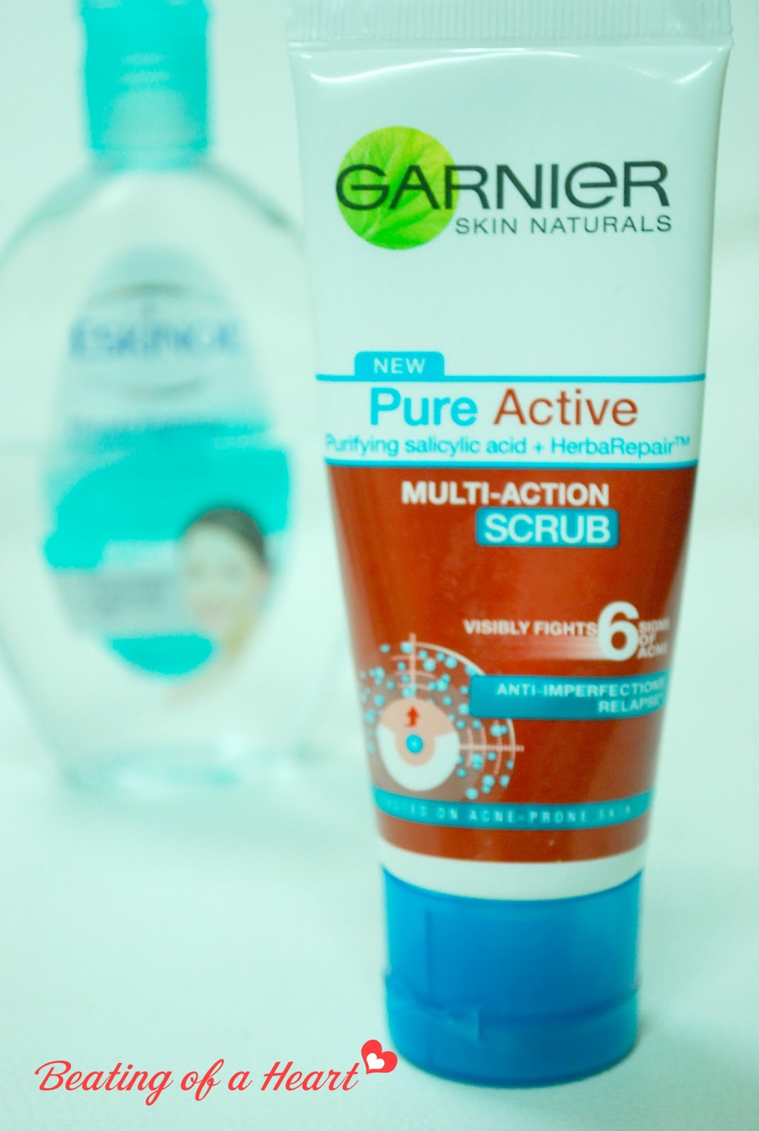 REVIEW Garnier Pure Active Facial Scrub Beating of a Heart