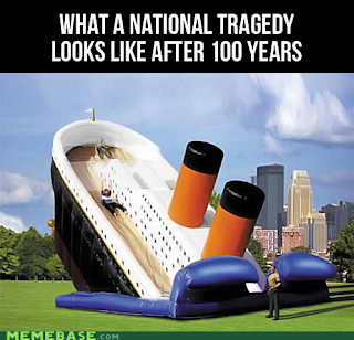 titanic sinking inflatable bouncy castle slide win