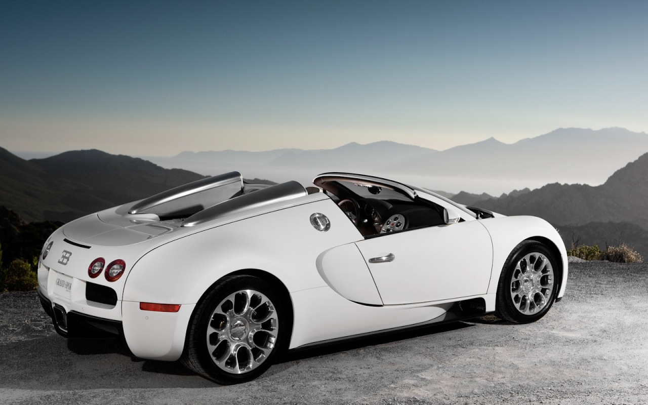 Sexy Wallpaper White Sports Car With An Open Roof