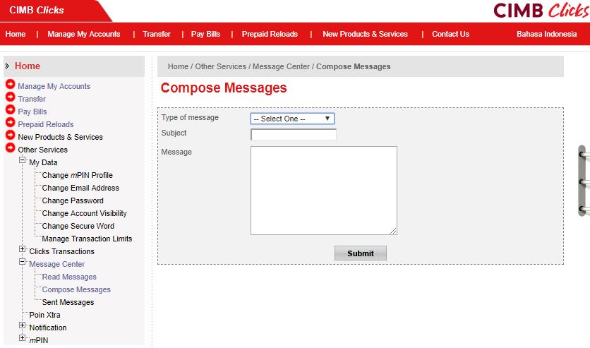Message components. Message components